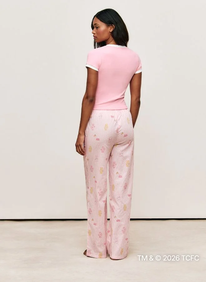 UNDIZ Pink Striped jersey trousers for Women | Best Price UAE